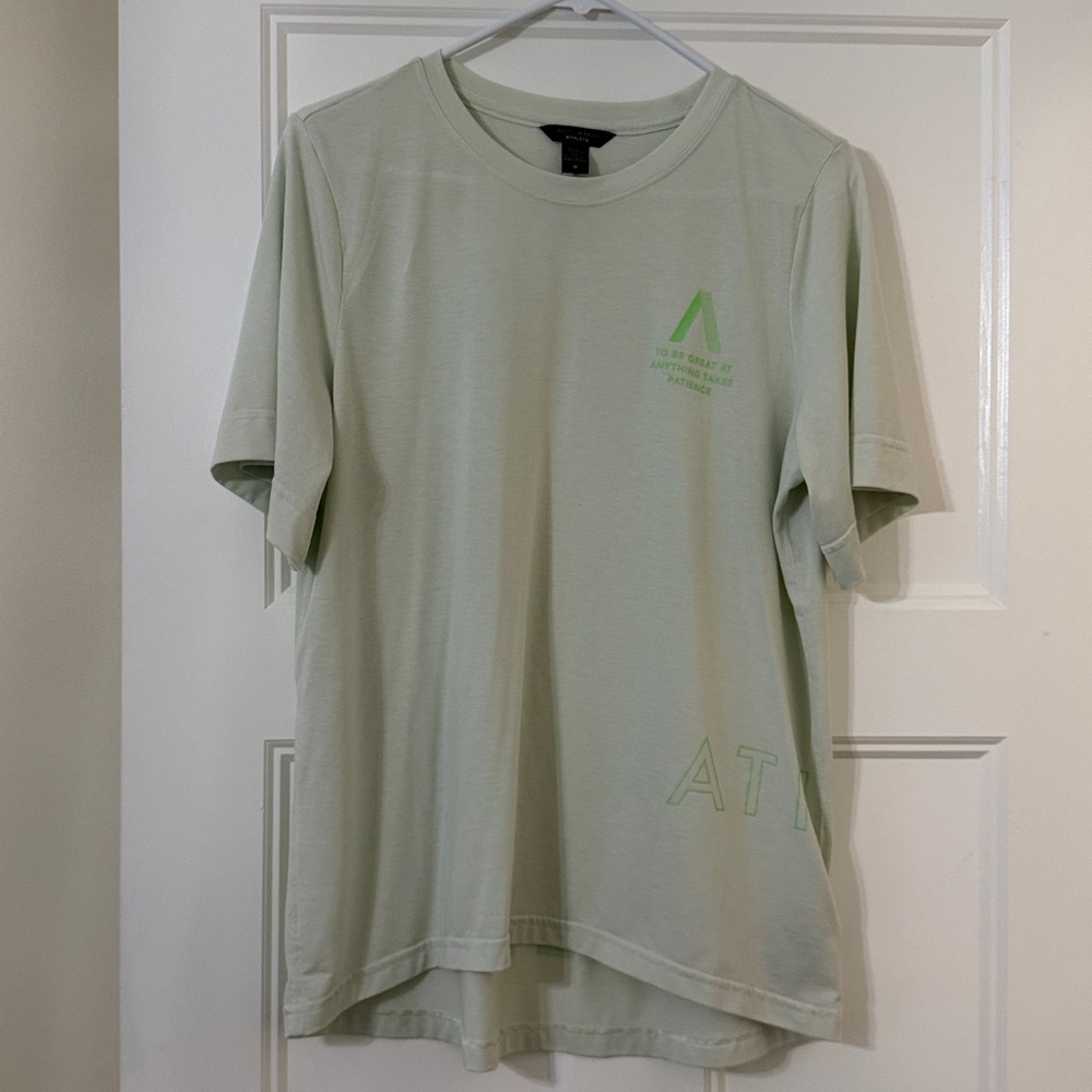 Athleta Soft Green Tee